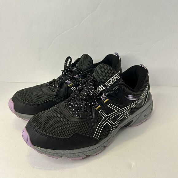 ASICS GEL-Venture 8 Black/Purple Women's Shoes Size 9.5 1012A706-002 - Picture 1 of 11